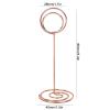 MISNODE 30 Pack Mini Table Number Holders, 3.3 Inch Wedding Table Place Card Holders, Table Sign Stand Photo Picture Holders Name Card Holder for Wedding Birthday Party Restaurant (Rose Gold) view 3