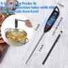 BOMATA 2 Pack Waterproof IPX7 Meat Thermometer Instant Read Food Thermometer with Long Probe for Water, Liquid, Kitchen Cooking, Grill,BBQ ! T101 X 2 Pcs (Black & Red) view 4