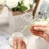 Tuanse 40 Pack White 4 x 6 Inch Acrylic Wedding Table Number 1-40 Clear Wedding Table Stand with Numbers Calligraphy Holders Signs for Reception Centerpieces Decorations view 4