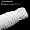 Ruilogod Withstanding Heavy Weight Cotton Clothesline 4 Ply Ropes Drying Quilts Clothes 10M Length White (id: 804 c02 110 9b6 3b4 view 2