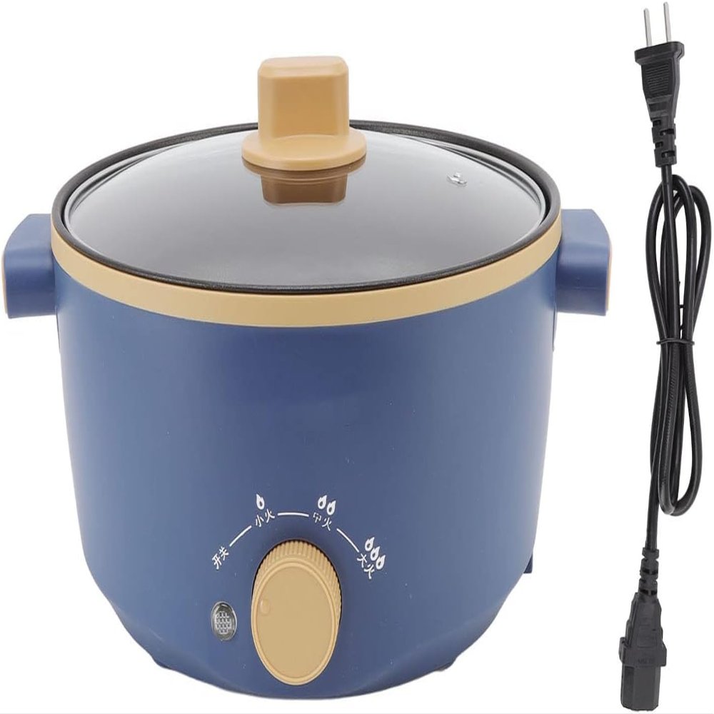 800W Electric Cooker, Housewares Select Stainless Rice Cooker Warmer Multifunction Electric Cooker for Stir Fry Noodles(#1)