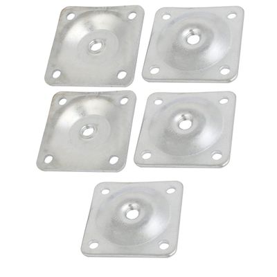 Ruilogod 48mmx48mmx2mm Six Degree Angled Zinc Plated Table Leg Mounting Plates Set 5pcs (id: 19d 8fb 89a 9d8 4fd