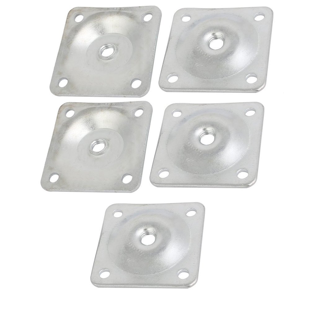 Ruilogod 48mmx48mmx2mm Six Degree Angled Zinc Plated Table Leg Mounting Plates Set 5pcs (id: 19d 8fb 89a 9d8 4fd