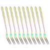10pcs Fruit Picks Reusable Stainless Steel Fruit Fork for Party view 1