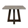 Armen Living Elodie Rectangular Contemporary Stone Dining Table in Gray/Oak view 4