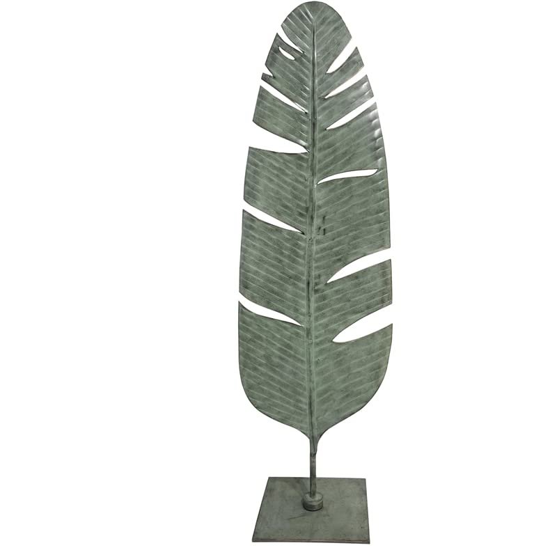 Crestview Collection The Small Fauna Metal Sculpture in Green