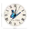 Elegant Butterfly Clock Fly Like A Butterfly Clock Painted Silent Non-Ticking Round Wall Clock Home Art Bedroom Living Dorm Room Decor view 2