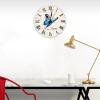 Elegant Butterfly Clock Fly Like A Butterfly Clock Painted Silent Non-Ticking Round Wall Clock Home Art Bedroom Living Dorm Room Decor view 4