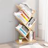 Bookcases Tree-Shaped Small Bookshelf Desktop Storage Rack Multi-Layer Small Simple Assembly (Color : Wood, Size : 31x17x59cm) view 3