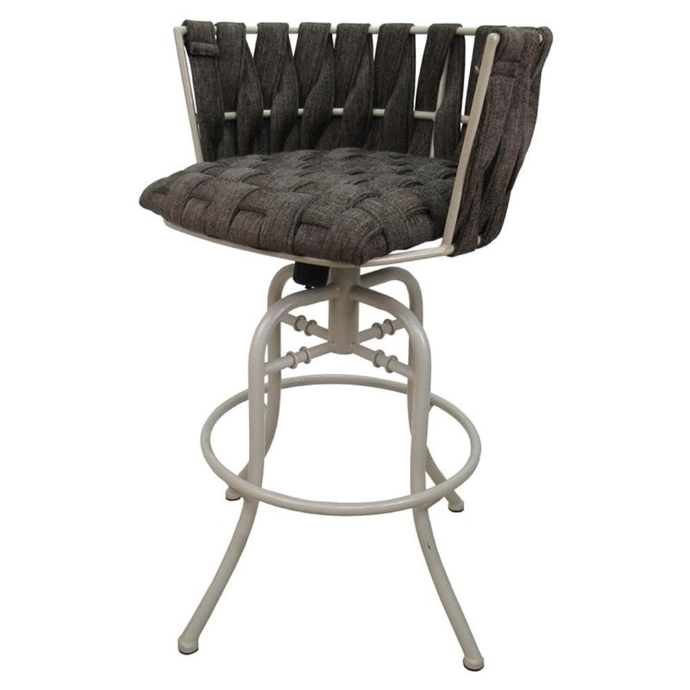 Tobias Designs Inc. Metalona 30" Swivel Tilt Metal Bar Stool - Sanora Brown- Beige