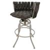 Tobias Designs Inc. Metalona 30" Swivel Tilt Metal Bar Stool - Sanora Brown- Beige view 1