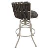 Tobias Designs Inc. Metalona 30" Swivel Tilt Metal Bar Stool - Sanora Brown- Beige view 2