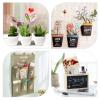 50 Pcs Ring Loop Round Shape Craft Wire Clip Table Card Holders Note Picture Memo Holder for Party Birthday Office DIY Cake Decoration(Round Shape),Photo Display Clip Holders, Photo Display Clip view 3