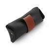Black horizontal leather case for Laguiole with brown part - Direct from France view 3