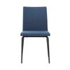 Armen Living Lyon Modern Fabric & Metal Dining Chair in Blue (Set of 2) view 3