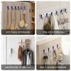 ZAYBOD 15-Pack Coat Hooks with 30 Screws | Heavy Duty Wall Mounted for Robe, Backpack & Keys | Entryway, Bathroom, Bedroom Hanging Hardware (Purple) view 3