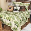 BLACK FOREST DECOR Bear Family Pines Quilt Bed Set - King view 1