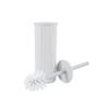 Superio Ribbed Collection - Decorative Plastic Basket with Bathroom Accessories Set, White Smoke (Set of 6) Soap Dish, Soap Dispenser, Toothbrush Holder, Bin, Vanity Tray, Toilet Brush - Bath Decor view 3