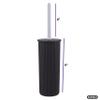 Superio Ribbed Collection - Decorative Plastic Bathroom Accessories Set, Brown (Set of 6) Soap Dish, Liquid Soap Dispenser, Toothbrush Holder, Organizer Bin, Vanity Tray, Toilet Brush - Bath Decor view 4