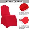 20 PCS Stretch Dining Chair Covers Polyester Spandex Removable Wedding Chair Covers for Wedding Party Dining Banquet Decoration Covers -silver-20 pcs view 2