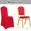 20 PCS Stretch Dining Chair Covers Polyester Spandex Removable Wedding Chair Covers for Wedding Party Dining Banquet Decoration Covers -silver-20 pcs view 3
