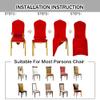 20 PCS Stretch Dining Chair Covers Polyester Spandex Removable Wedding Chair Covers for Wedding Party Dining Banquet Decoration Covers -silver-20 pcs view 4