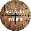 Bar Wall Art Sotally Tober Sober Drunk Bar Large Round Wood Wall Clock Decor 18 Inch view 1