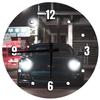 American Muscle Car at Night Headlights Large Round Wood Wall Clock Decor 18 Inch Wall Art view 1