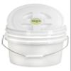 3.5 Gallon White Bucket with White Twist-on Lid, 6 Pack view 4