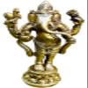 QT Ganesh Statue 7 in Standing Antique Brass Ganpati - Handicraft in Nepal view 1