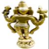 QT Ganesh Statue 7 in Standing Antique Brass Ganpati - Handicraft in Nepal view 2