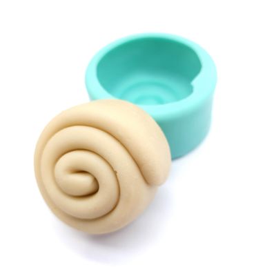 Cinnamon rolls mold - 2 in cinnamon rolls silicone mold Candle molds Wax melts mold (Model B: 2 in) NC029