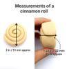 Cinnamon rolls mold - 2 in cinnamon rolls silicone mold Candle molds Wax melts mold (Model B: 2 in) NC029 view 2
