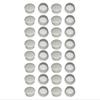 1" - 1/4" Round Deluxe Outdoor Patio Furniture Glides Feet Protectors for Wrought Iron Table and Chair Feet Easy to Install & Replace (32 Pieces, White) view 1