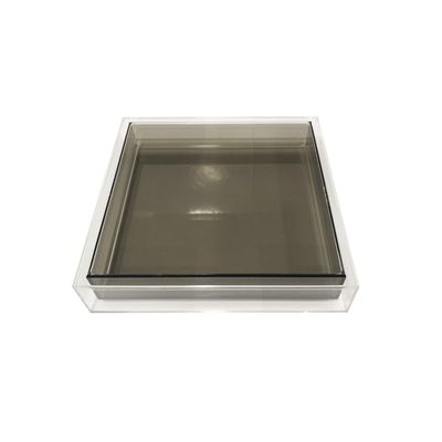 Lucite Encased Tray (Grey)