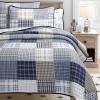 Benjamin Cute Dinosaur Plaid Printed Pattern 100% Cotton Quilt Bedding Set, Reversible Coverlet,Bedspread for Kids Boy (Dinosaur,Queen - 3 Piece) view 1