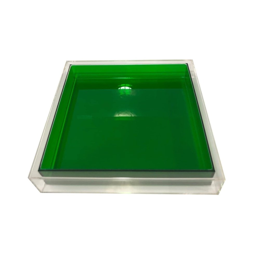 Lucite Encased Tray (Emerald)