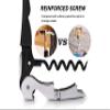 24 Packs Wine Opener-Corkscrew Wine Bottle Opener,Stainless Key Black Wine Bottle Opener Foil Cutter for Picnic, party, family,Restaurants view 4