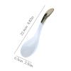HNHYNSY Small Soup Spoon Dessert Spoons Ceramic Curved Soup Spoons Set Long Handle Rice Spoons Ramen Bowl Soup Spoon Suitable for Soup Gravy Cake Coffee Spoon (Color : B) view 2