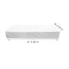 Homoyoyo Sheet Mattress Cover Mattress Pad Cover Mattress Topper Twin King Mattress Pads Diaper Changing Pad Cooling Mattress Pad Waterproof Mattress Bedspread White Extra Large Baby Cotton view 2
