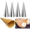 Non-stick Cream Cannoli Tubes, FantasyDay 12 Pcs Stainless Steel Baking Cones Pastry Roll Horn Croissant Mold Cannoli Shells with 1 Clean Brush - Pastry Baking Set for Christmas Cake Anniversary Party view 3
