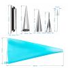 Non-stick Cream Cannoli Tubes, FantasyDay 18 Pcs Stainless Steel Baking Cones Pastry Roll Horn Croissant Mold Cannoli Shells with 1 Clean Brush - Pastry Baking Set for Christmas Cake Anniversary Party view 2