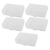 Ruilogod Plastic Women Shoes Storage Folded Box w Handle 30x18x10cm 5pcs Clear (id: 861 7be c77 7fb 804 view 1