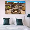 3 Piece Canvas Wall Decor Beautiful View of Templo Mayor in Mexico City Poster Mexican Museum Painting Artwork Canvas Print for Room Bedroom Living Room Decorations Framed Ready to Hang - 28"W x 42"H view 2