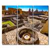 3 Piece Canvas Wall Decor Beautiful View of Templo Mayor in Mexico City Poster Mexican Museum Painting Artwork Canvas Print for Room Bedroom Living Room Decorations Framed Ready to Hang - 28"W x 42"H view 4