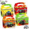 Roaring Good Time 12 PCS Monster Trucks Party Favor Boxes Monster Truck Party Supplies Set for Birthday Decorations Includes Favor Bags Cake Topper Boys Themed Party Favors Decoration view 1