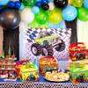 Roaring Good Time 12 PCS Monster Trucks Party Favor Boxes Monster Truck Party Supplies Set for Birthday Decorations Includes Favor Bags Cake Topper Boys Themed Party Favors Decoration view 3