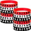 24PCS Skateboard Themed Rubber Bracelets Sport Wristbands Party Supplies Birthday Baby Shower Party Favors view 1