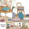 2Pcs Memory Foam Chair Cushion Round, Breathable Soft Detachable Cotton and Linen Japanese Style Tatami Pad Dining Garden Patio Chair Seat Pad,P,50 * 50cm(4pcs) view 2