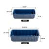 2-Piece Ceramic Baking Dish Set, Rectangular Lasagna Pans (12x8 inch & 8.95x6 inch) - Oven, Microwave, Dishwasher Safe Casserole Dishes for Cooking, Serving, and Storage (Dark Blue) view 3